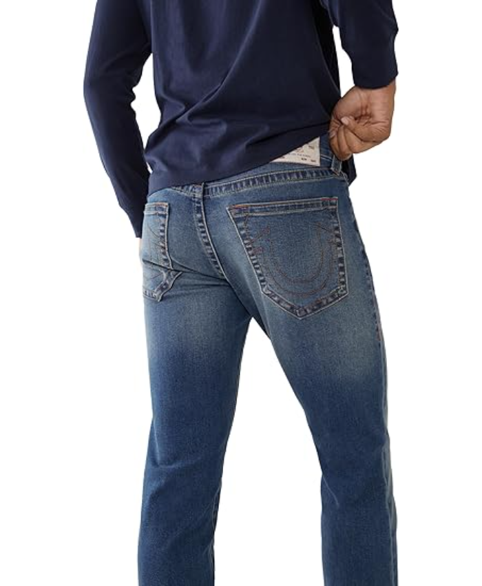 True Religion Men's Geno Slim Fit Straight Leg Jean