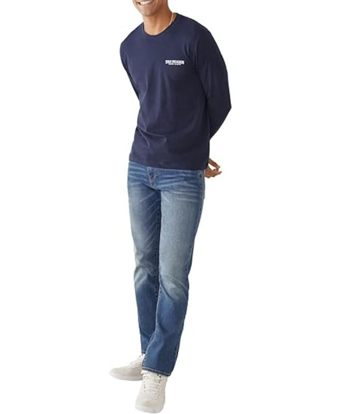 True Religion Men's Geno Slim Fit Straight Leg Jean