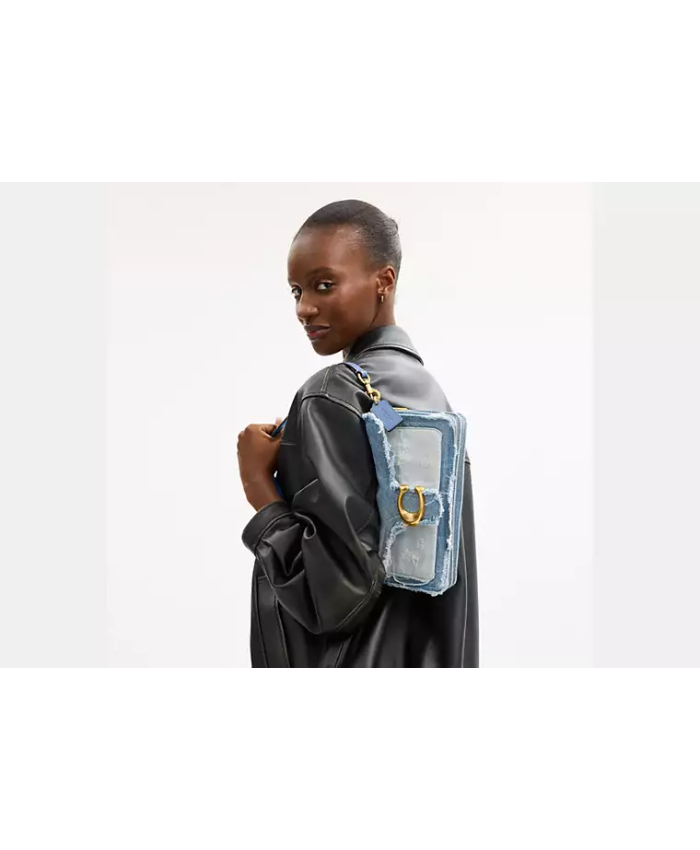 Tabby Shoulder Bag 26 With Repurposed Denim Patchwork