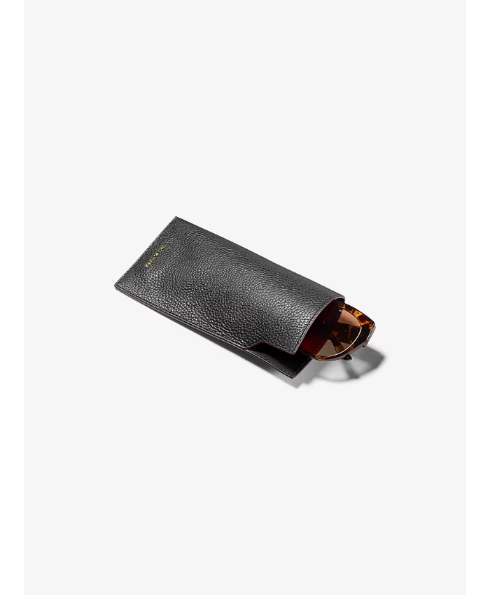 Jet Set Pebbled Leather Sunglass Case