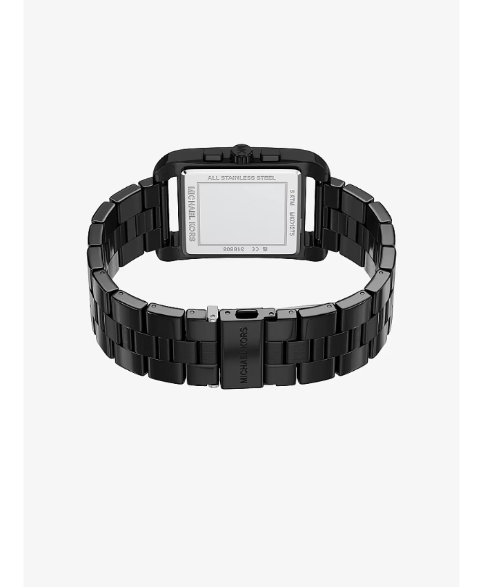 Oversized Monroe Black-Tone Watch