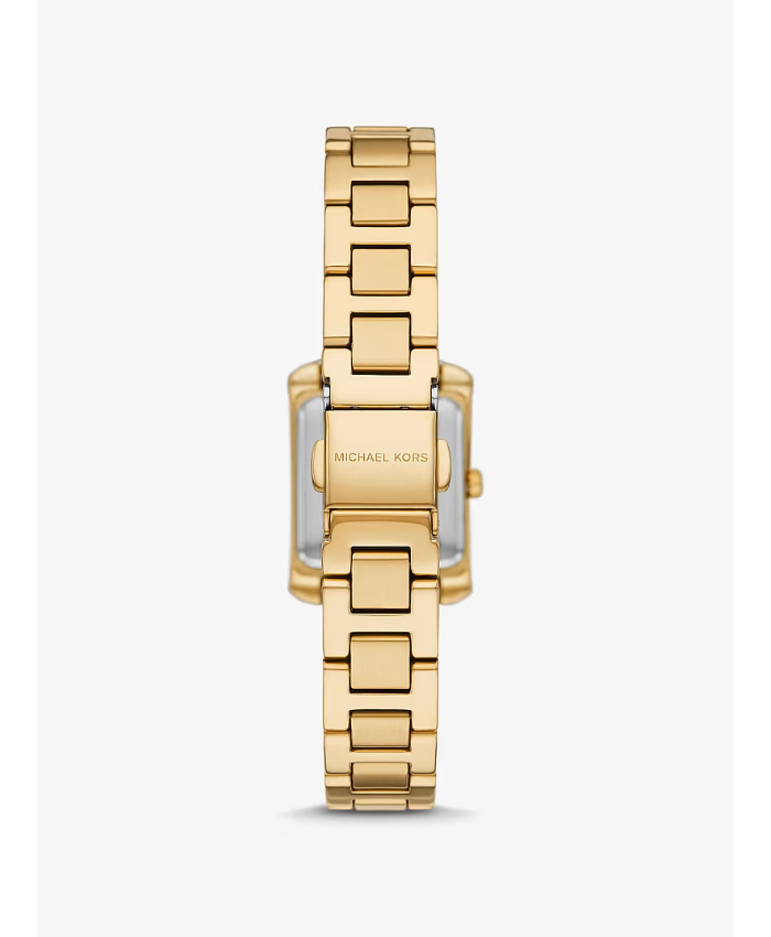 Mini Emery Pavé Gold-Tone Watch