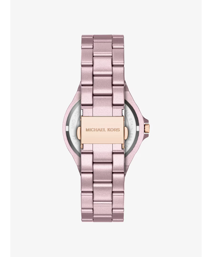 Mini Lennox Pavé Pink-Tone Watch