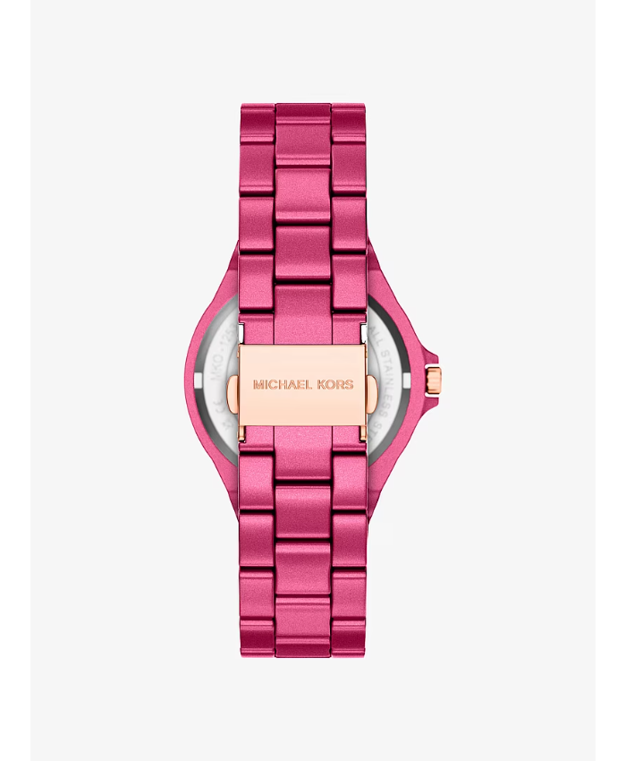 Mini Lennox Pavé Pink-Tone Watch