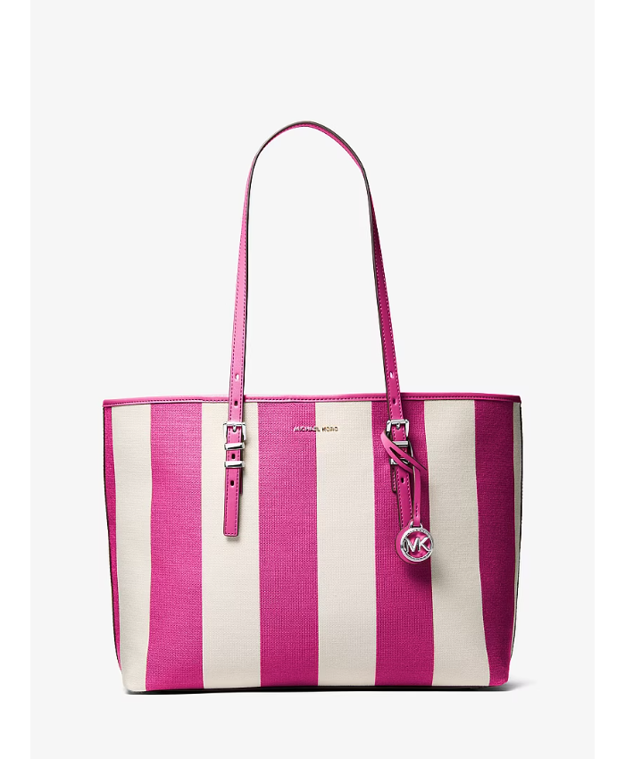 Quinn Large Striped Canvas Tote Bag