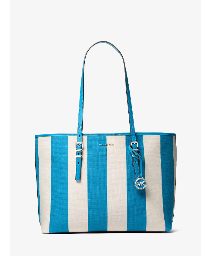 Quinn Large Striped Canvas Tote Bag