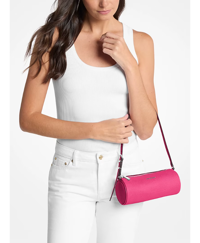 Izzy Small Pebbled Leather Barrel Pochette
