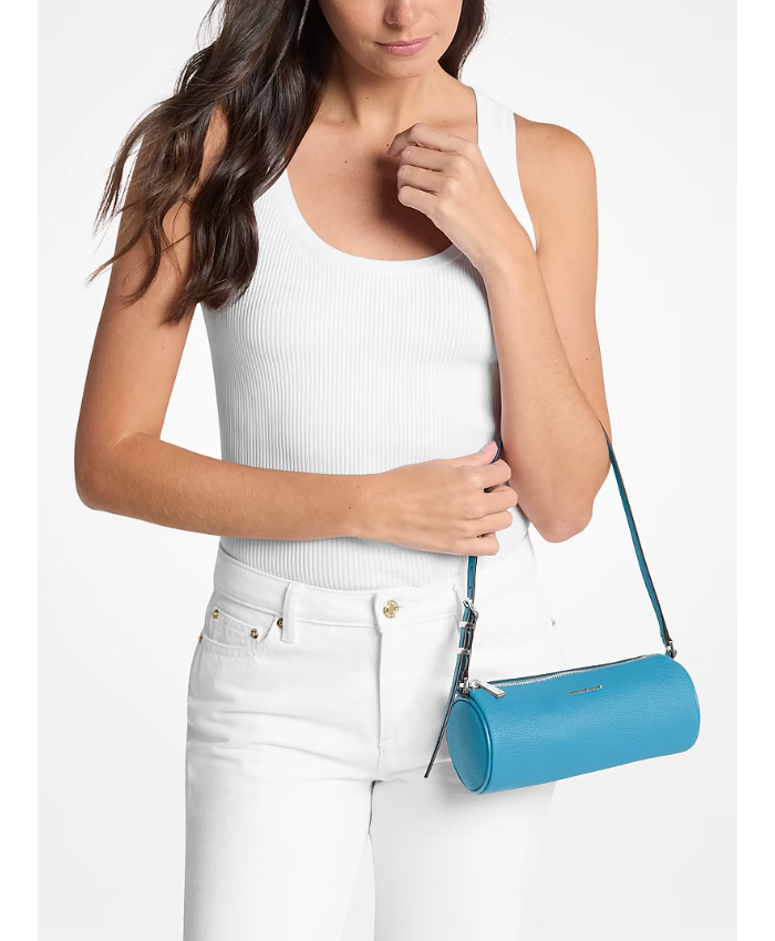 Izzy Small Pebbled Leather Barrel Pochette