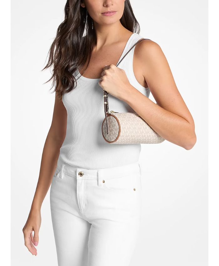 Izzy Small Signature Logo Barrel Pochette