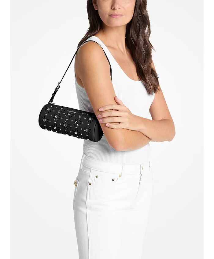 Izzy Small Pebbled Leather Barrel Pochette