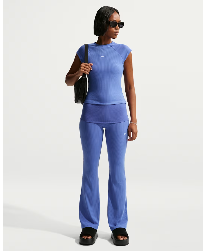 Women's Tight Short-Sleeve Ribbed Top