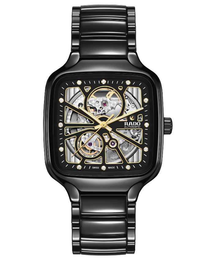 True Square Automatic Open Heart Black 