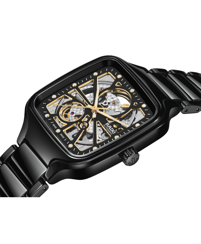 True Square Automatic Open Heart Black 