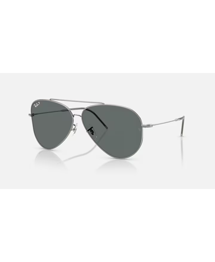 AVIATOR REVERSE Silver Lenses Light Blue