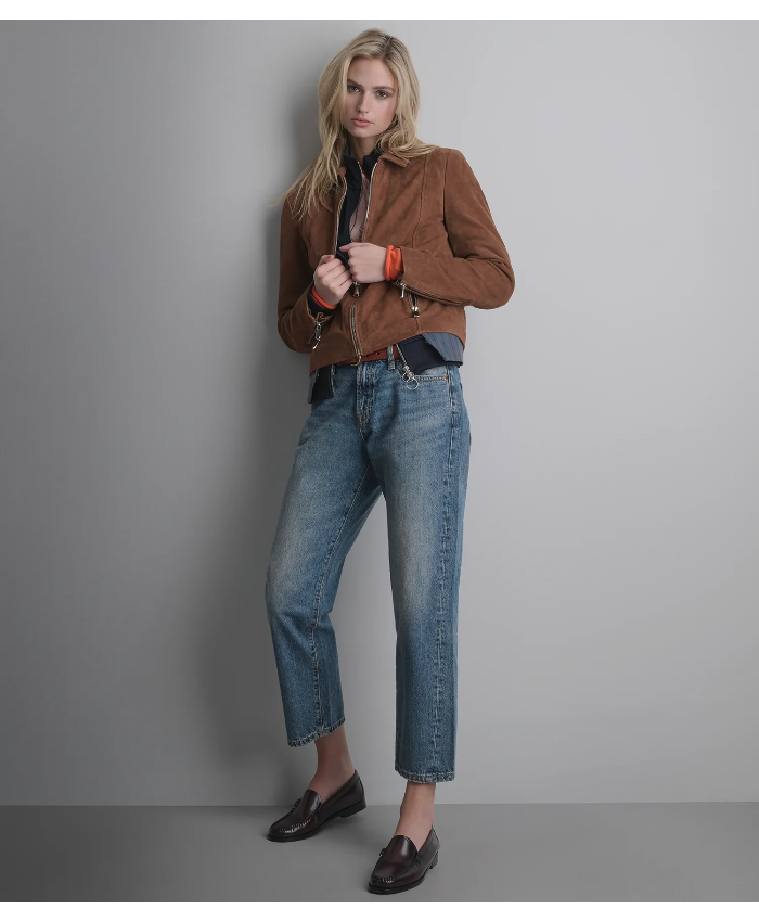 Monty Shirt Collar Zip Jacket