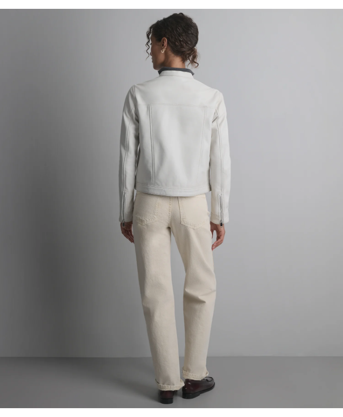 Cassandra Leather Racer Jacket