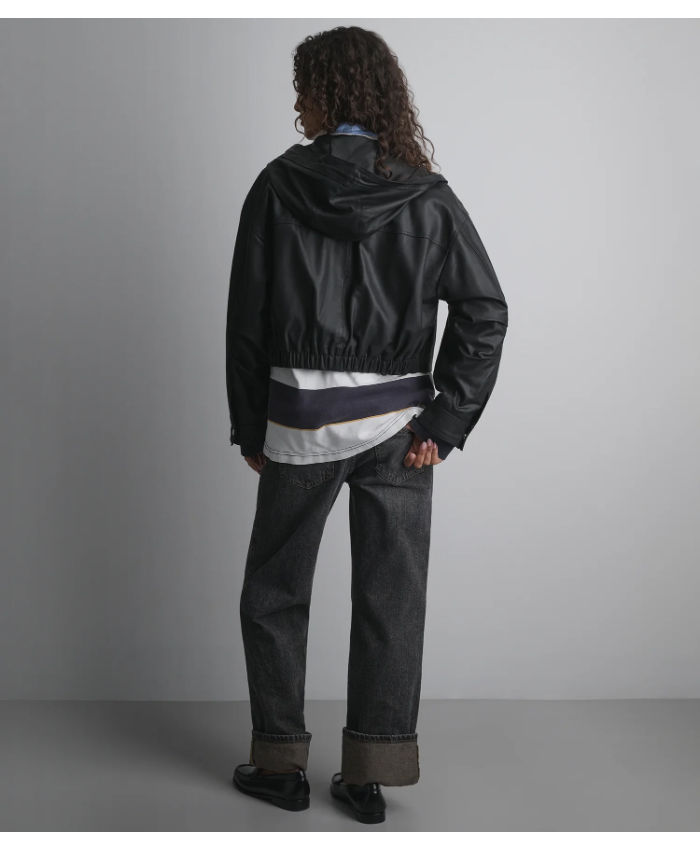 Belle Cropped Lightweight Hooded Jacket