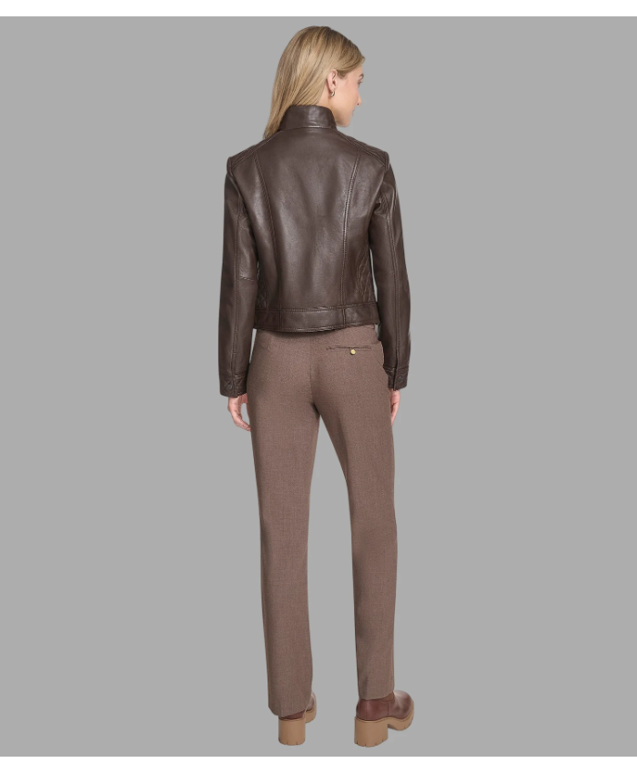 Mikel Leather Racer Jacket