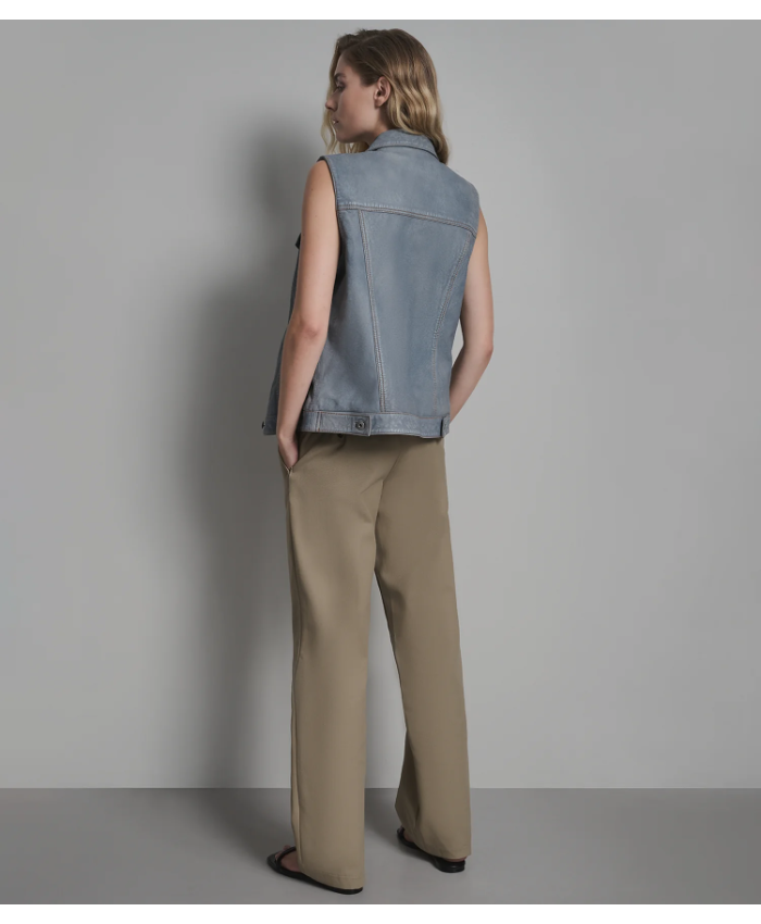 Mackenzie Leather Denim Vest