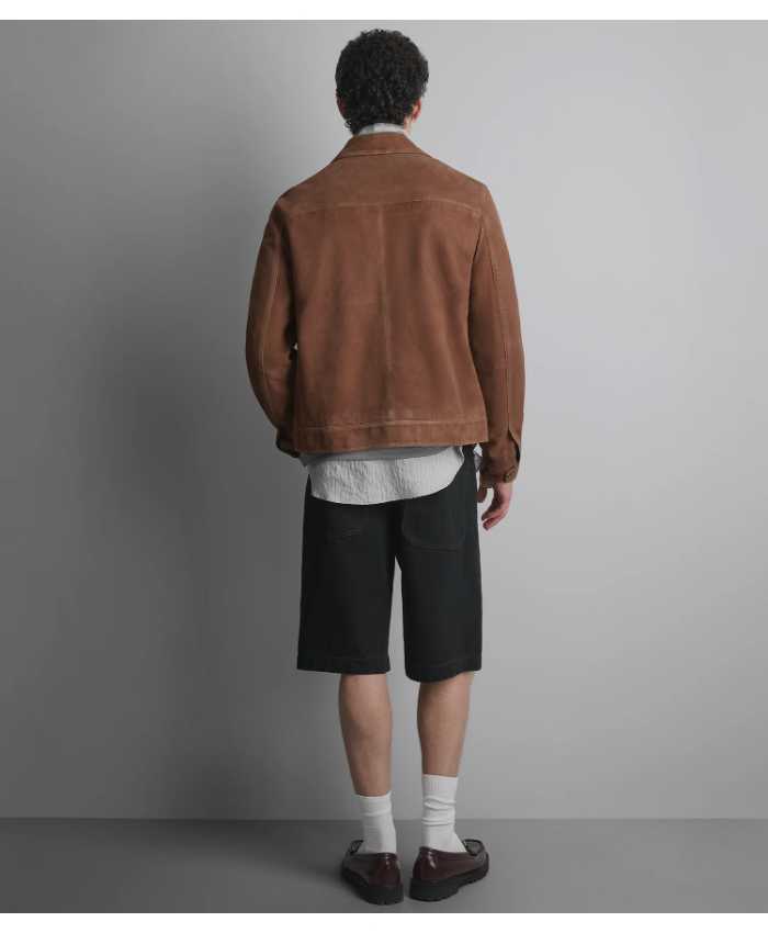 Banks Suede Zip Shirt Jacket