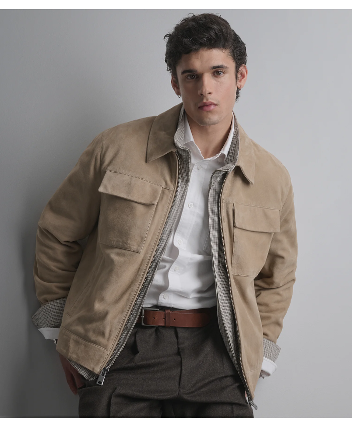 Banks Suede Zip Shirt Jacket
