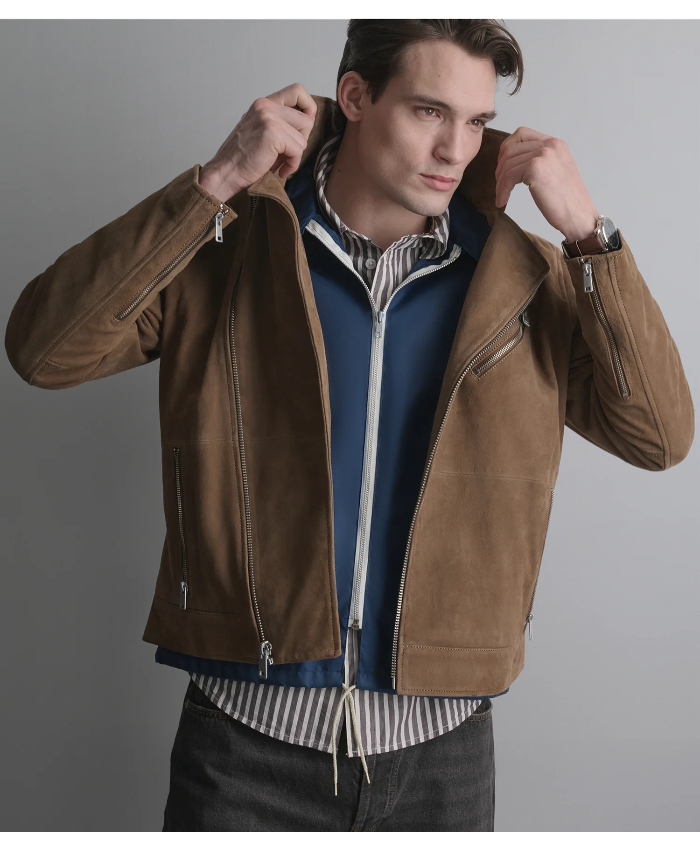 Joss Suede Moto Jacket