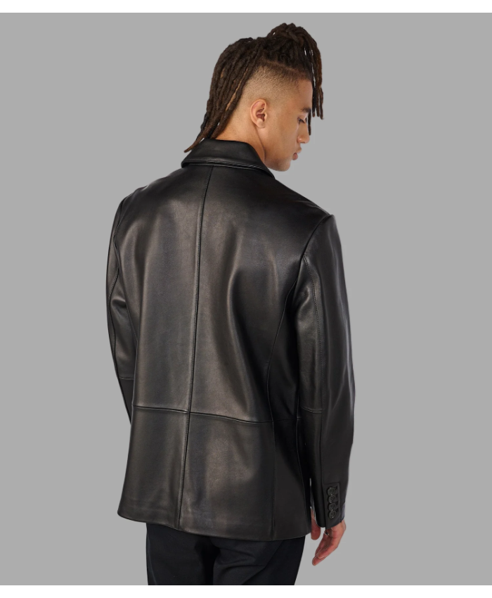 Dylan Genuine Leather Blazer Jacket