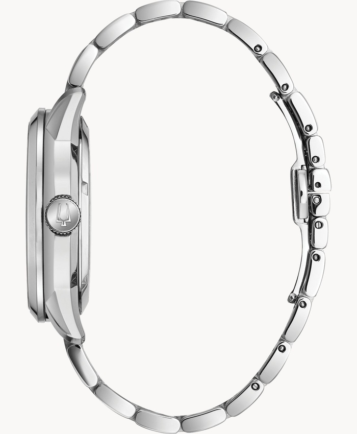 Men's Sutton Automatic Watch, Stainless Steel With Black Dial