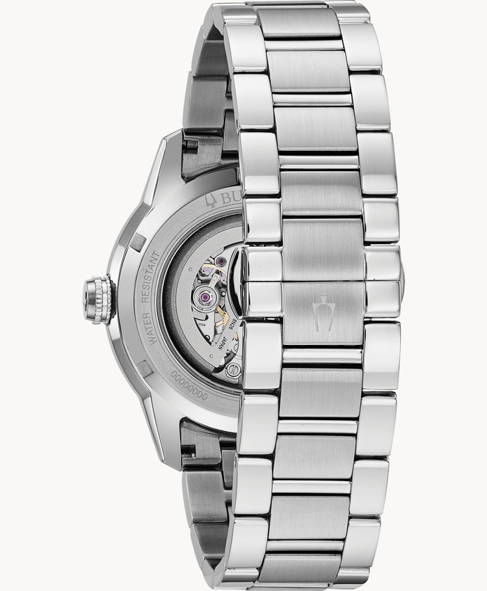 Men's Sutton Automatic Watch, Stainless Steel with Black Dial