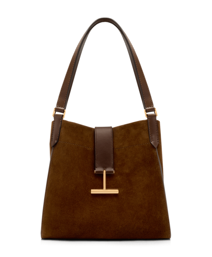 SUEDE AND LEATHER TARA MEDIUM TOTE