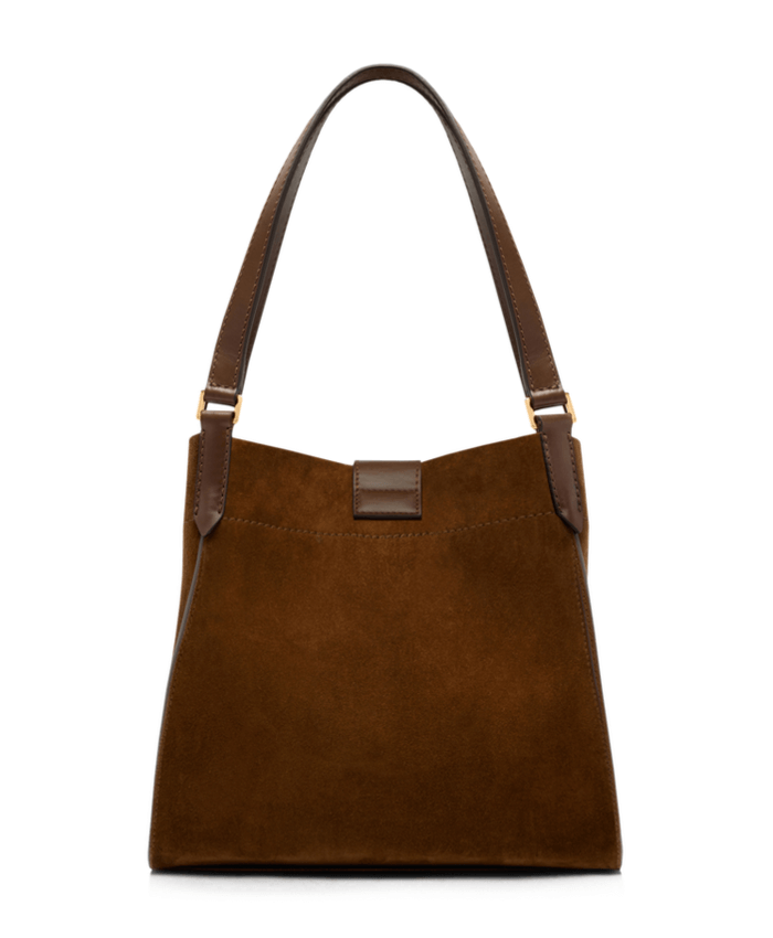 SUEDE AND LEATHER TARA MEDIUM TOTE
