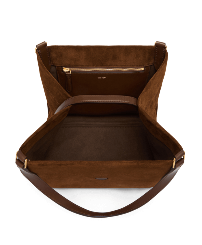 SUEDE AND LEATHER TARA MEDIUM TOTE