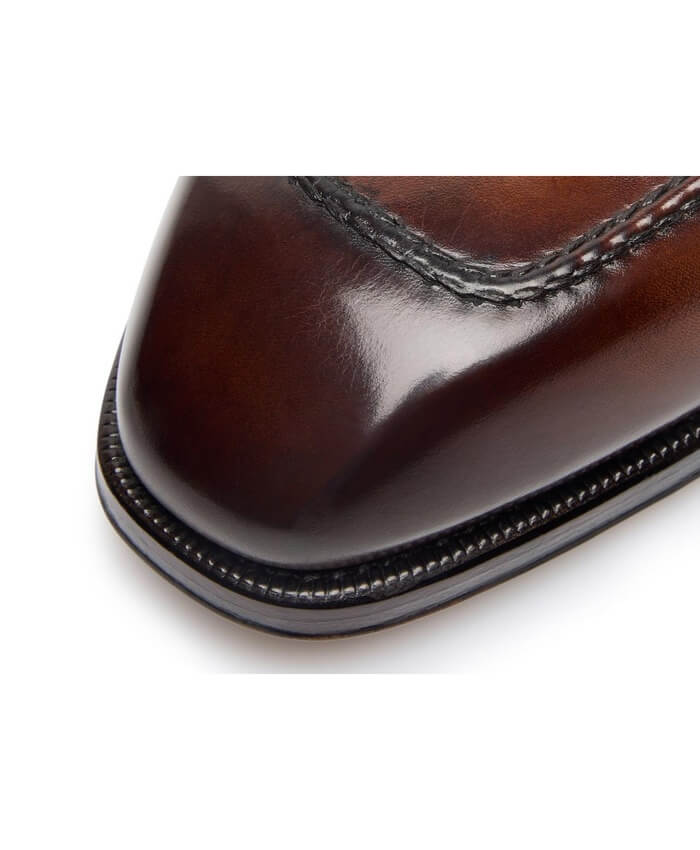 TOM FORD BURNISHED LEATHER ELKAN TWISTED BAND LOAFER