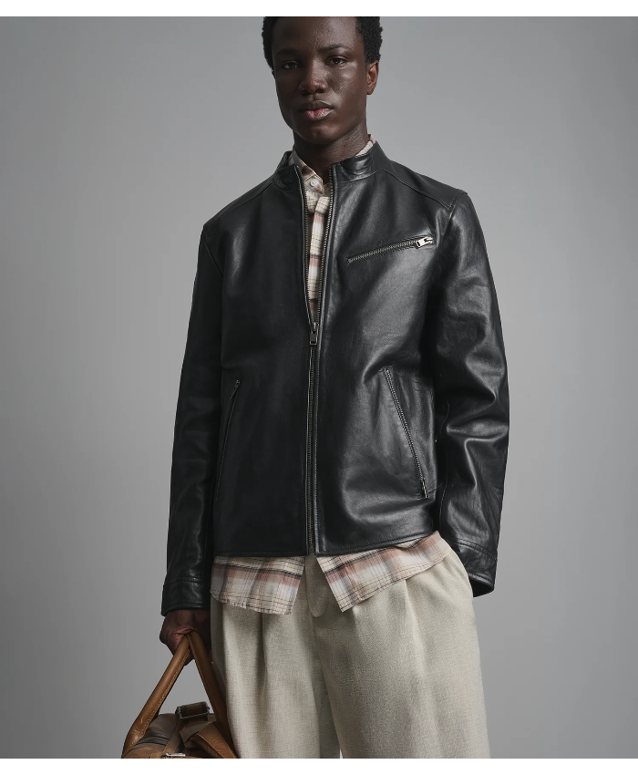 Classic Leather Racer Jacket