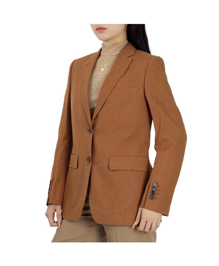 BURBERRY  Wool Silk Cotton Blazer Jacket, Brand Size 6 (US Size 4)