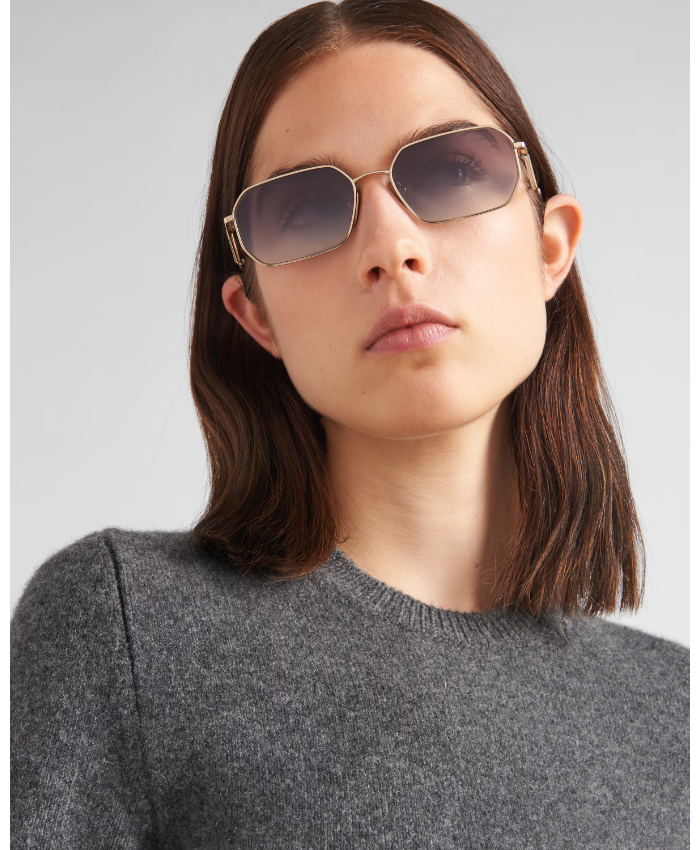 Sunglasses With Prada Triangle Logo