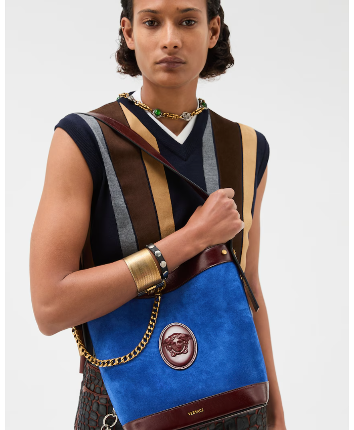 Pivot Small Suede Bucket Bag