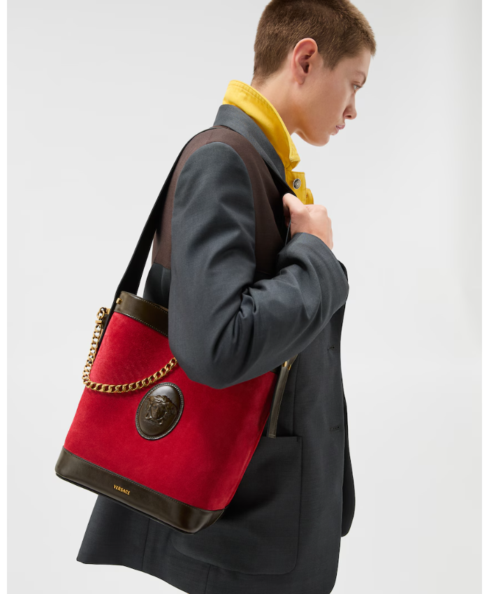 Pivot Small Suede Bucket Bag