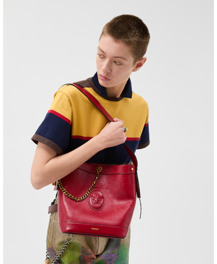 Pivot Small Leather Bucket Bag