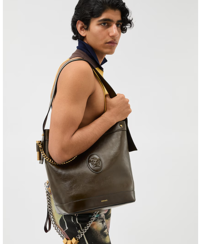 Pivot Large Leather Bucket Bag