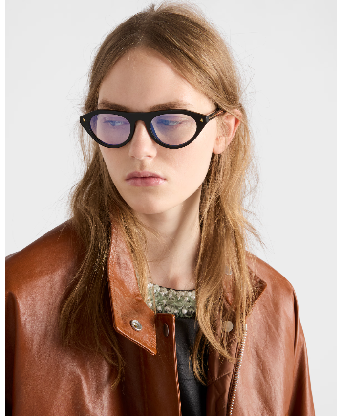 Prada Sunglasses With The Iconic Metal Plaque