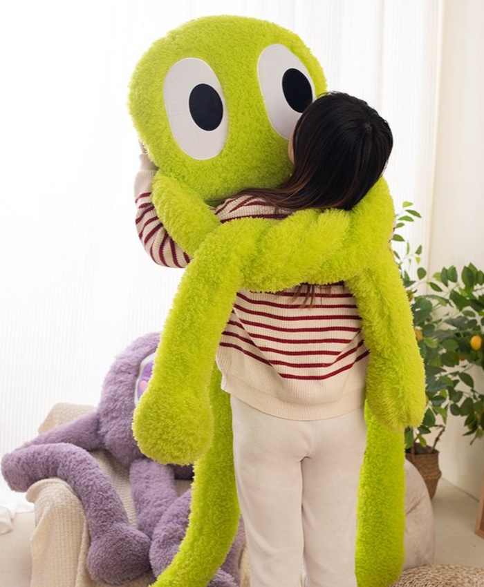 200CM Giant Green and Purple Octopus Plush Toy