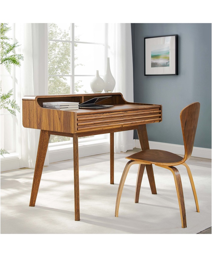 Render Writing Desk in Walnut