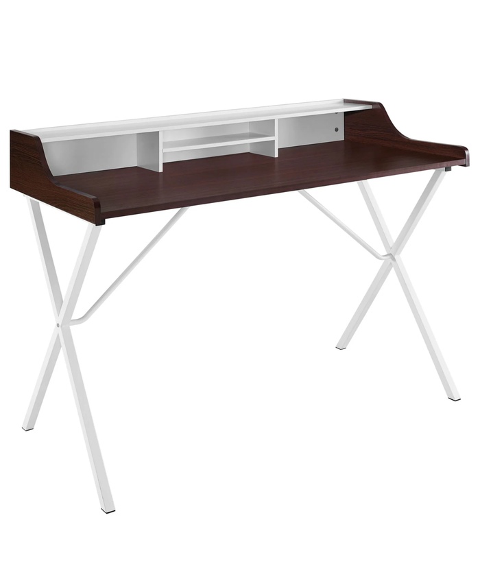 Bin Office Desk In Cherry