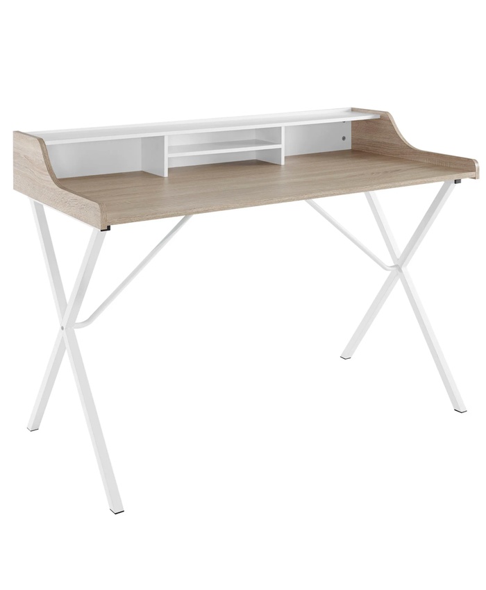 Bin Office Desk In Oak