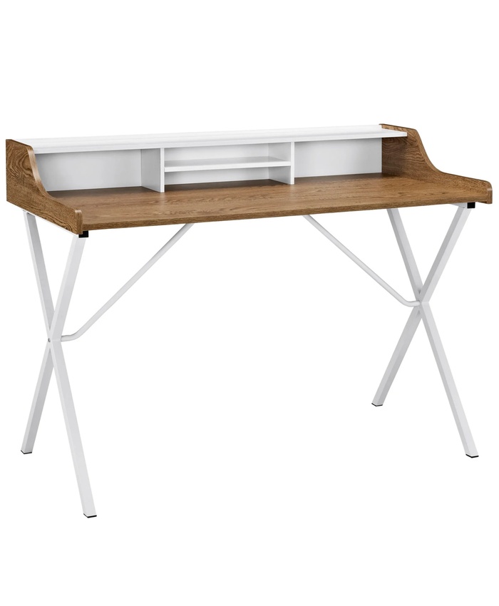 Bin Office Desk In Walnut