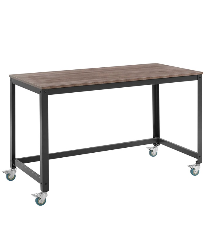 Vivify Computer Office Desk in Gray Walnut