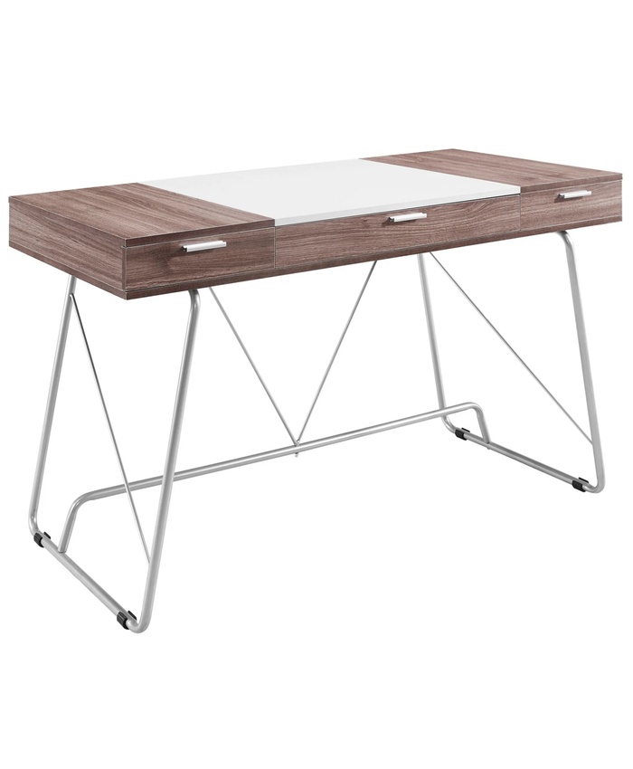 Panel Office Desk in Birch