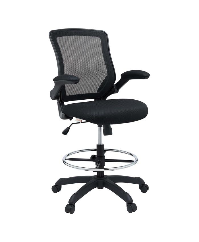 Veer Drafting Chair in Black