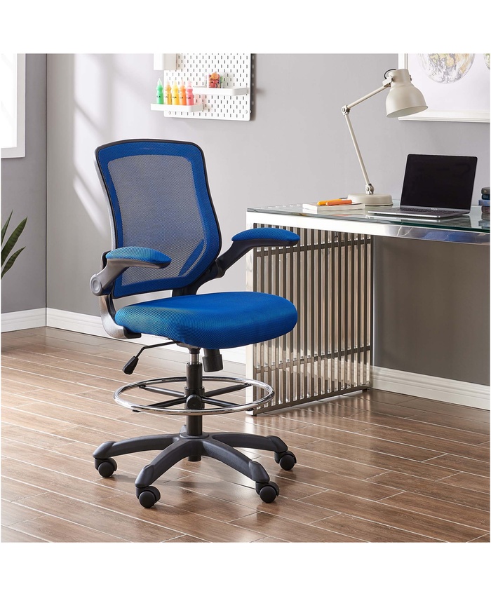 Veer Drafting Chair In Blue
